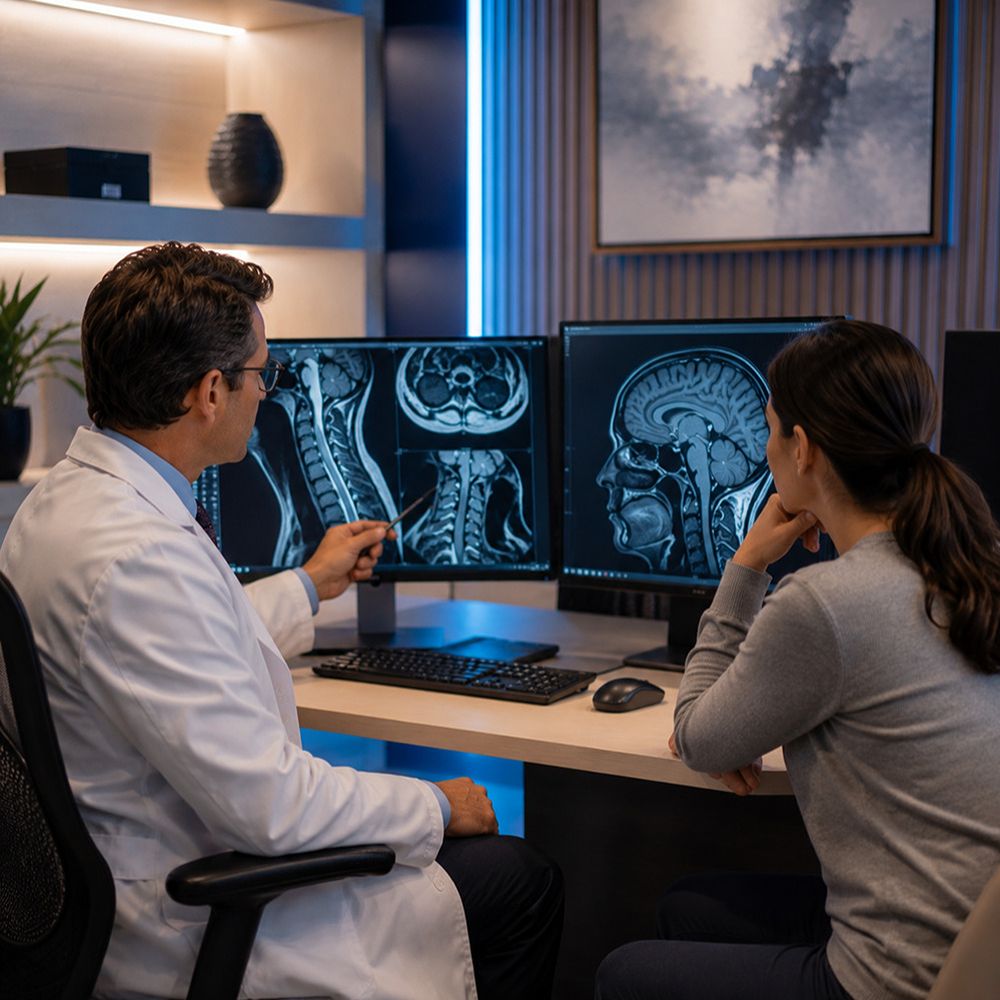 Integrated brain and spine evaluation by a neurologist in Tampa, Florida.
