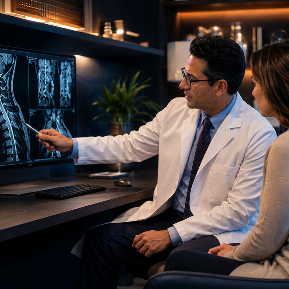 Board-certified neurologist providing spine and interventional pain management consultation in Tampa, Florida.