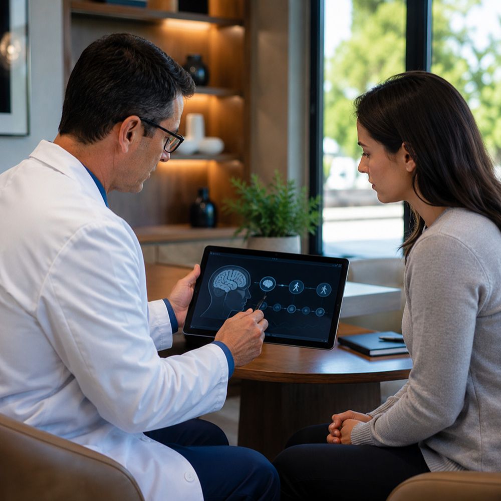 Personalized traumatic brain injury recovery treatment planning with a neurologist in Tampa, Florida.